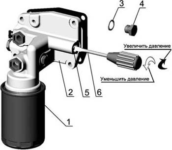 Регулировка давления масла